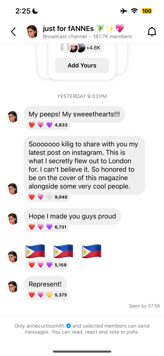 Anne Curtis is honored to be featured on the cover of Perfect magazine.
