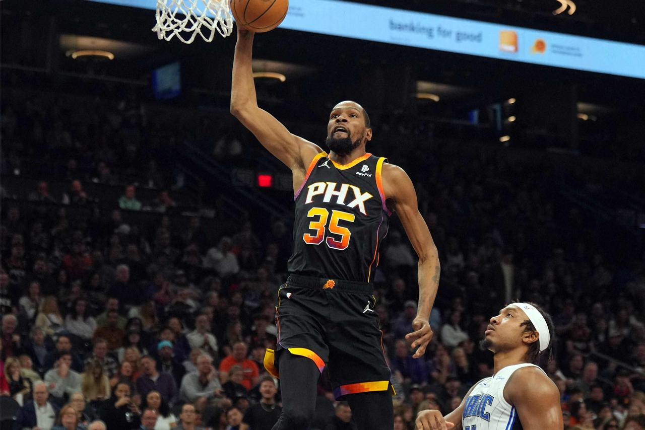 NBA Kevin Durant Phoenix Suns vs Magic