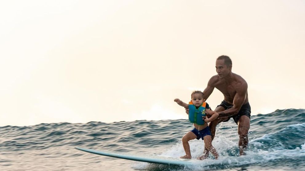 Andi Eigenmann and Philmar Alipayo's kids are the cutest little surfers in Siargao