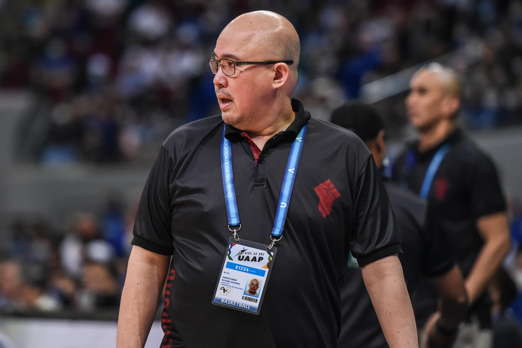 UP Fighting Maroons coach Goldwin Monteverde
