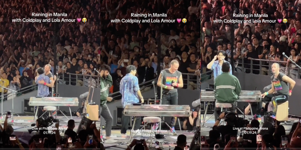 Coldplay brings out Lola Amour to perform 'Raining in Manila'