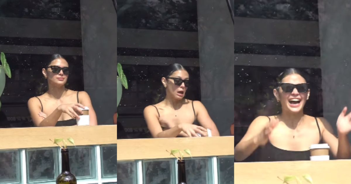 Bianca Umali shares hilarious blooper while posing with a cup of coffee