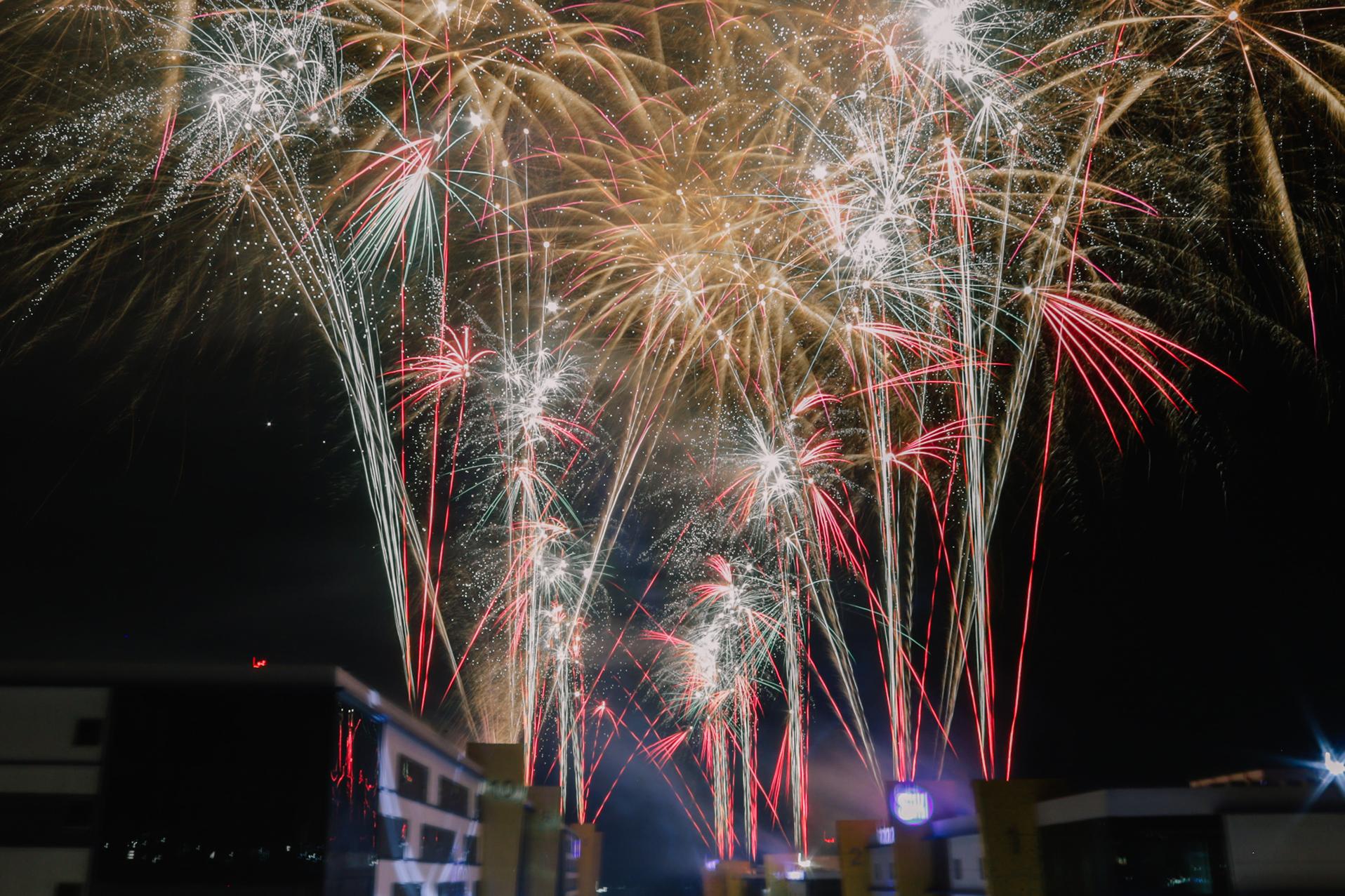 Annual fireworks display lights up Clark’s night sky