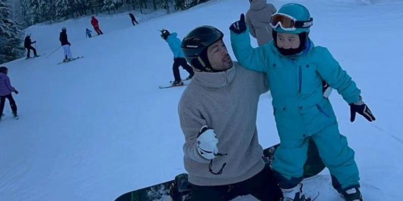 Derek Ramsay proud of Elias' skiing skills