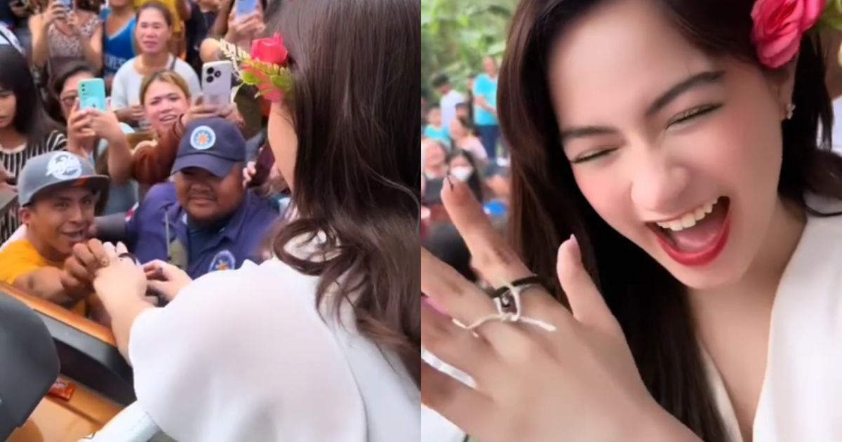 Jillian Ward receives another ring from a fan