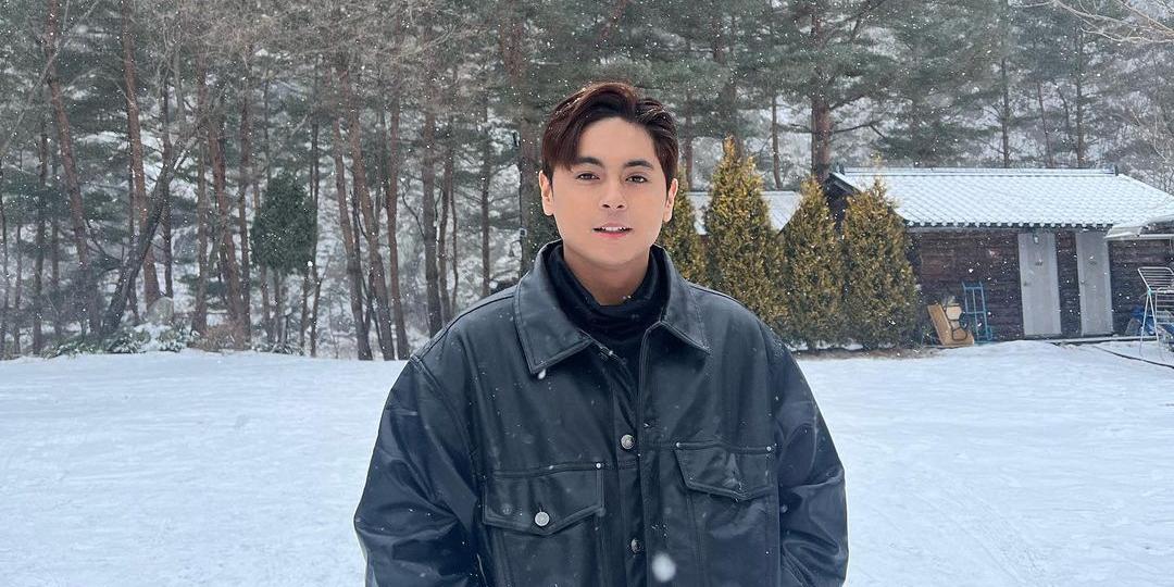 Miguel Tanfelix experiences snow for the first time in South Korea