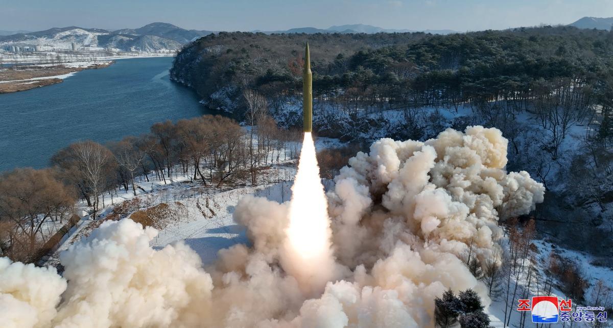 North Korea test-fires new solid-fuel hypersonic missile