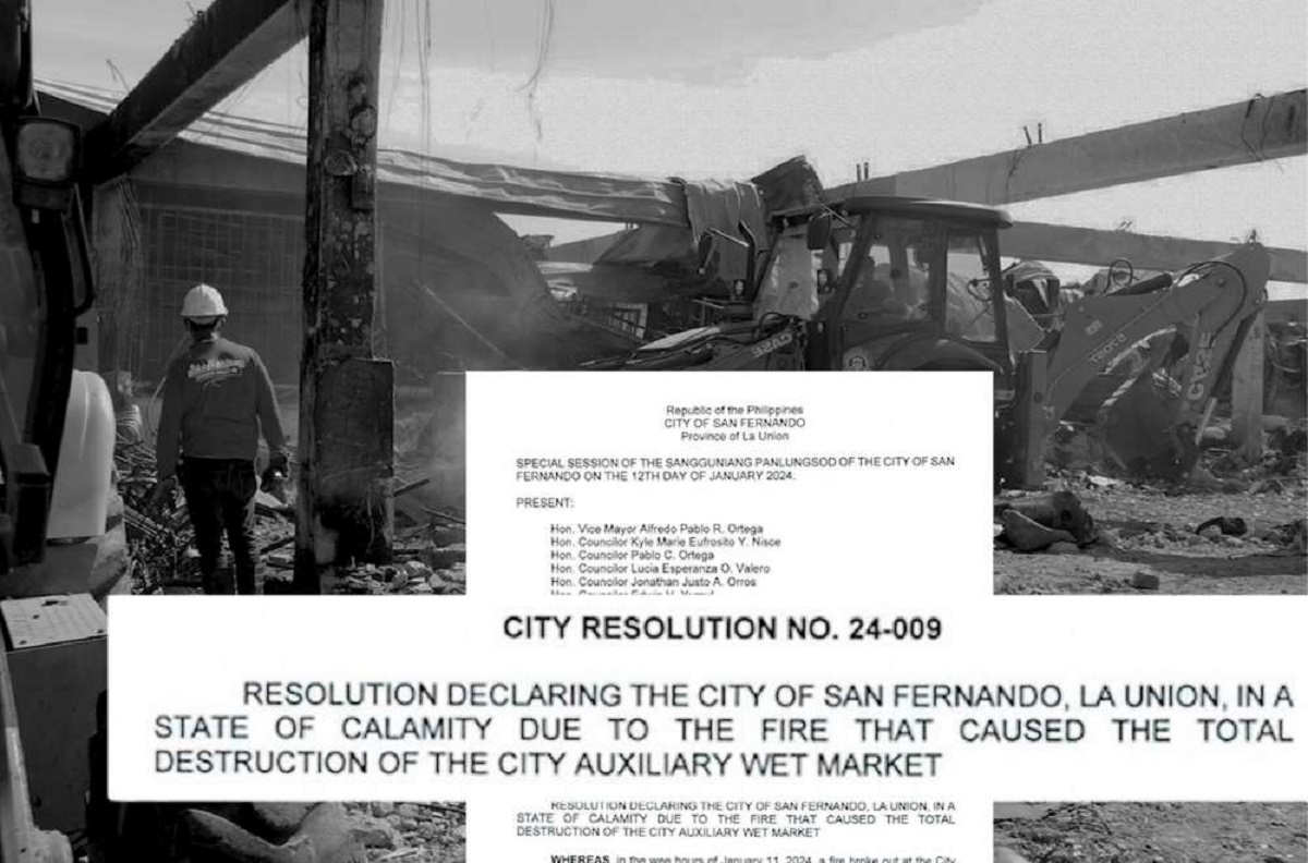 State of calamity declared in San Fernando, La Union after market catches fire