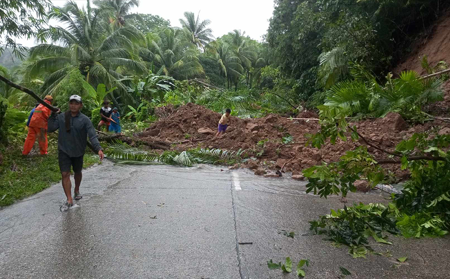 2 missing in landslide in Caraga, Davao Oriental