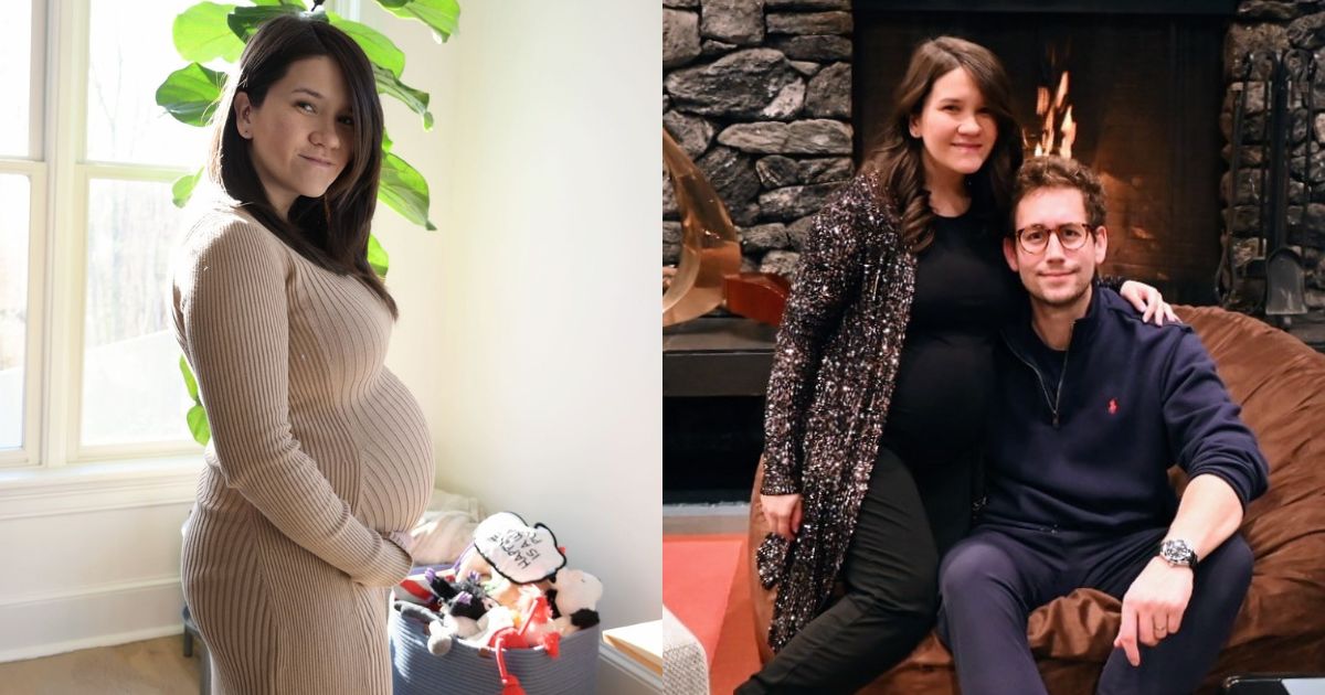 Serena Dalrymple flexes baby bump