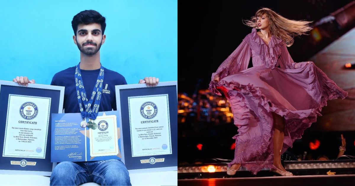 Pakistani Swiftie breaks Guinness World Record for naming Taylor Swift songs