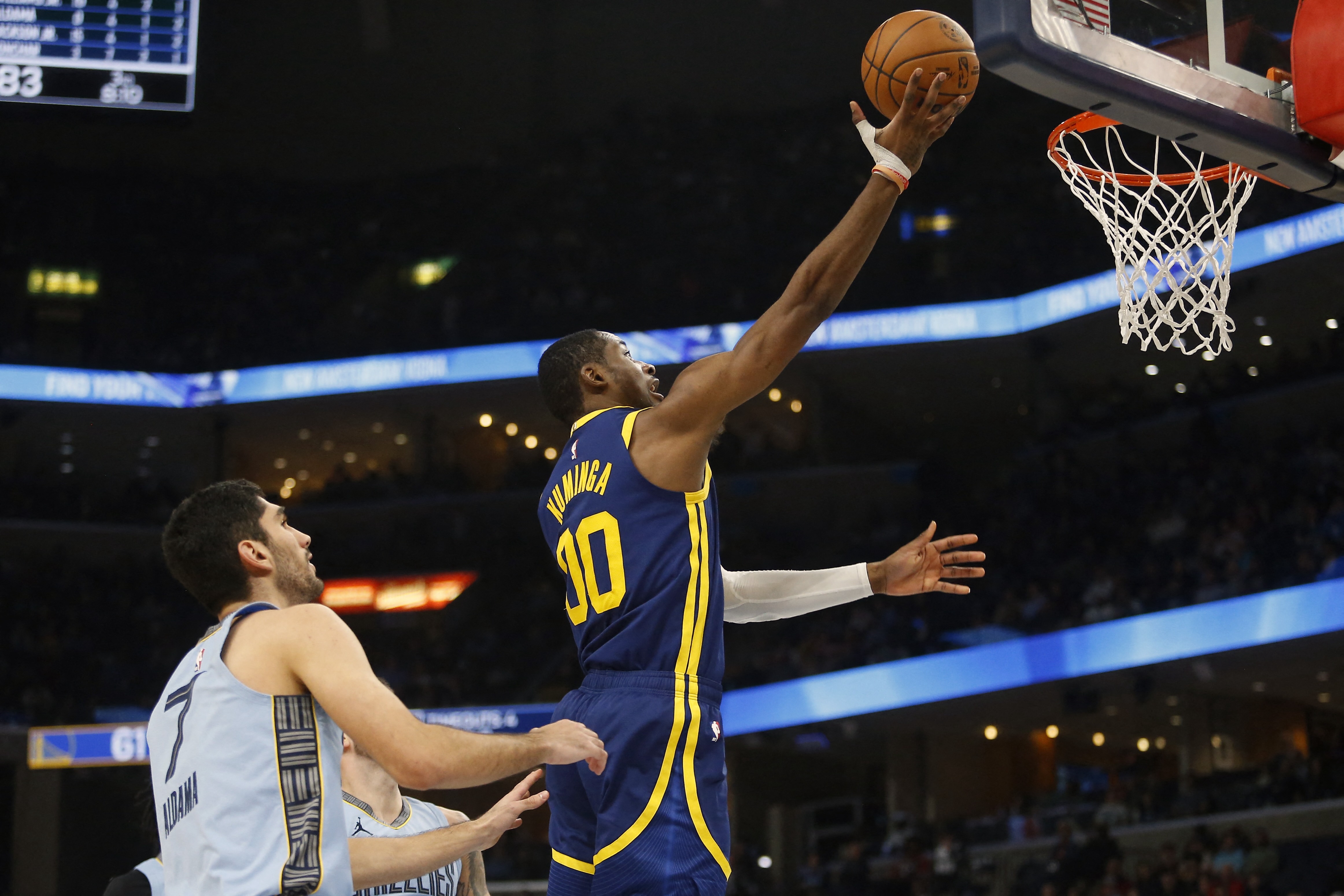 Jonathan Kuminga Grizzlies vs Warriors NBA