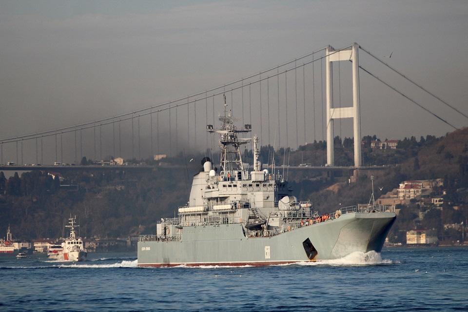 Ukraine says it destroyed Russian landing warship in Black Sea