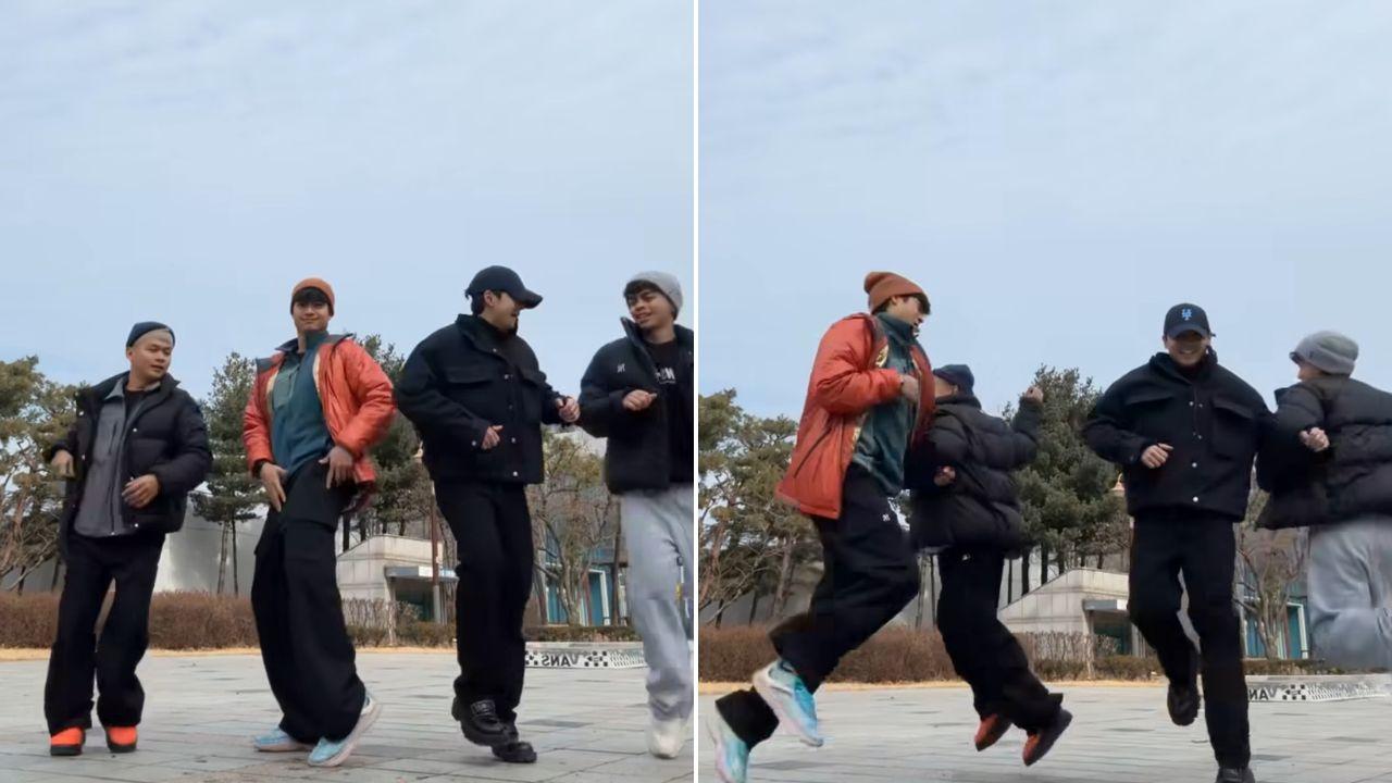 Miguel Tanfelix, Mikael Daez, Kokoy De Santos, Buboy Villar are the happiest runners in South Korea