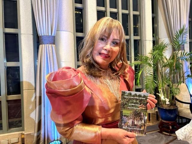 'I wrote this book because I just want to share my story and my humble beginnings,' says Beverly Hills-based Vina Magallanes Lelim. Photo by Karen Galarpe