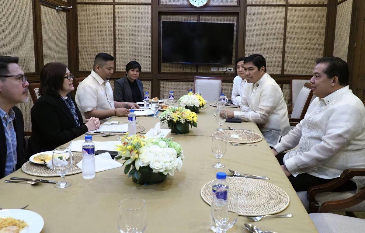 Speaker Martin Romualdez and Deputy Majority Leader Erwin Tulfo met with officials of the Department of Trade and Industry on Tuesday, Feb. 27, 2024, 