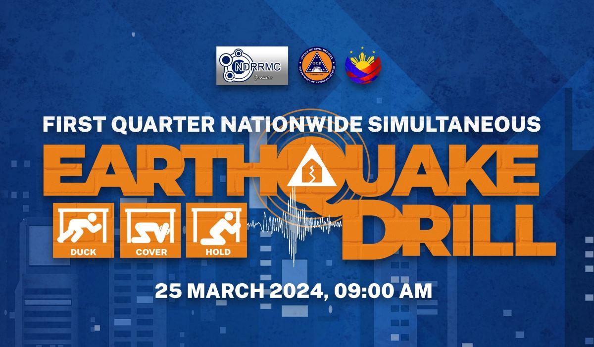 Nationwide Simultaneous Earthquake Drill to be held March 25
