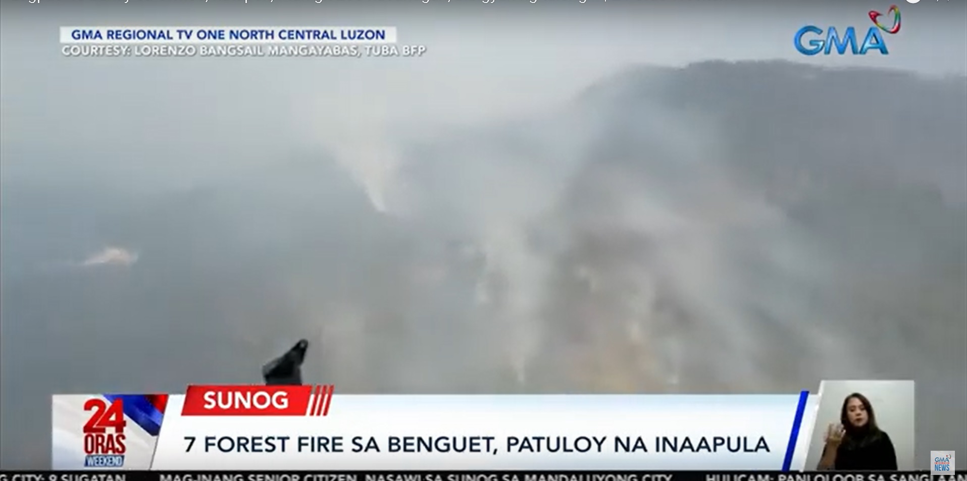 BFP responds to 7 forest fires in Benguet