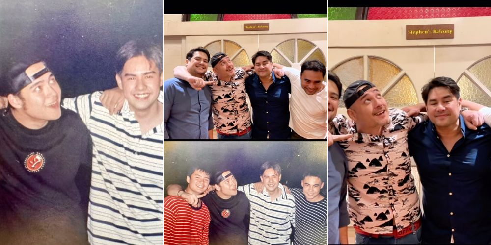 Geoff, Gabby, Ryan, and Sid Lucero recreate old photo from 22 years ago