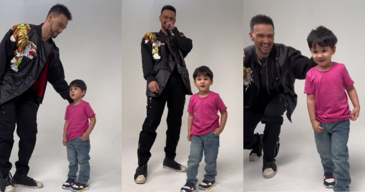 Billy Crawford's son Amari is his mini-me in latest video