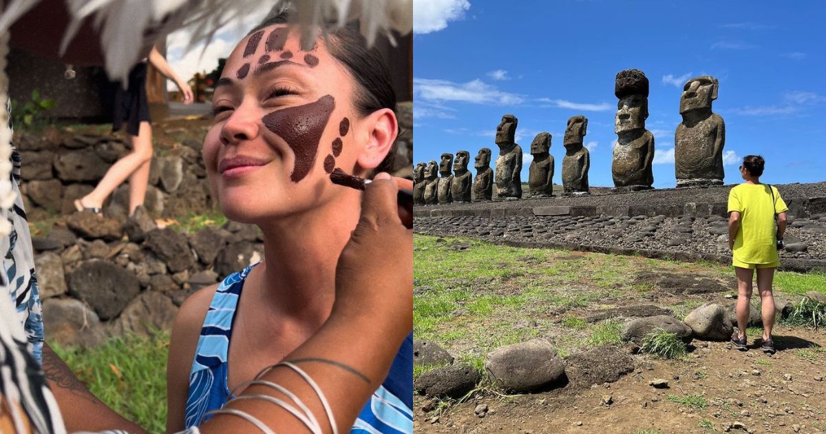 Jodi Sta. Maria gets her face painted on Chile tour thumbnail