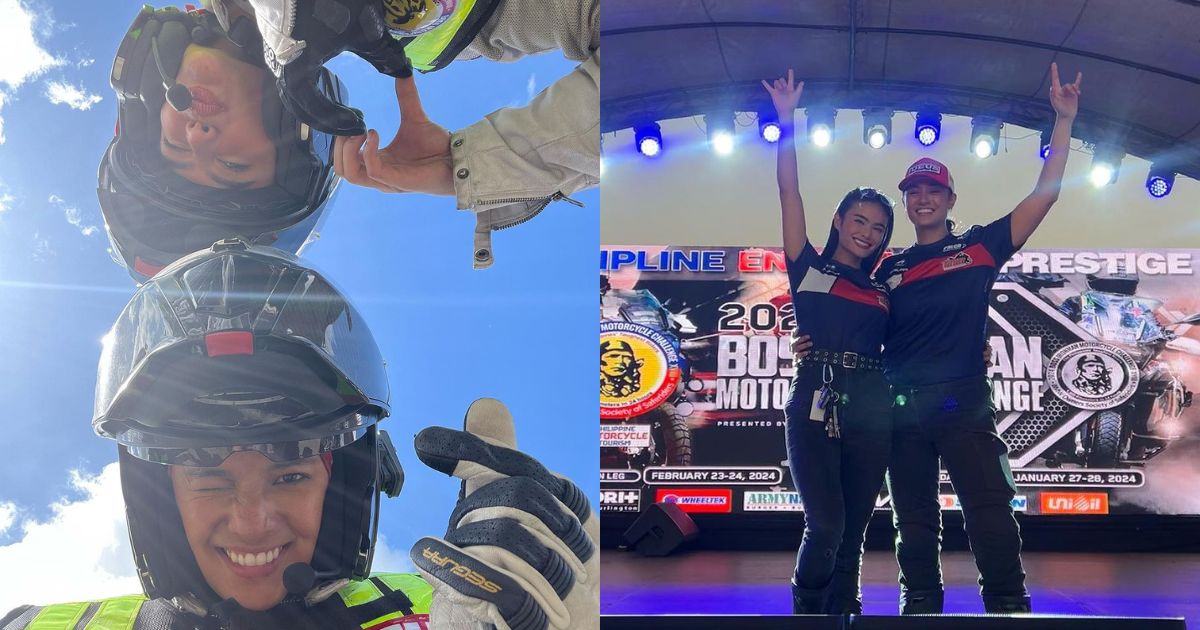Klea Pineda, GF Katrice Kierulf join motorcycle challenge in Luzon