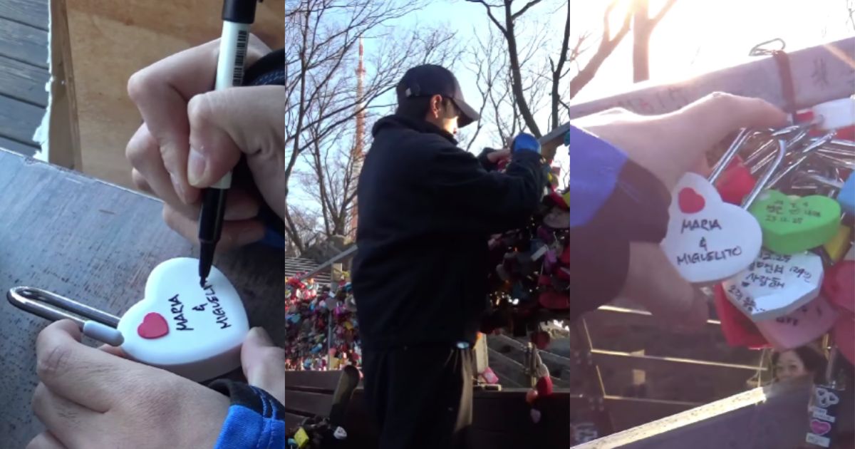 Miguel Tanfelix surprises Ysabel Ortega with love lock in South Korea on Valentine's Day