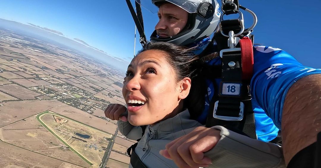 Rain Matienzo ticks skydiving in Australia off her bucket list thumbnail