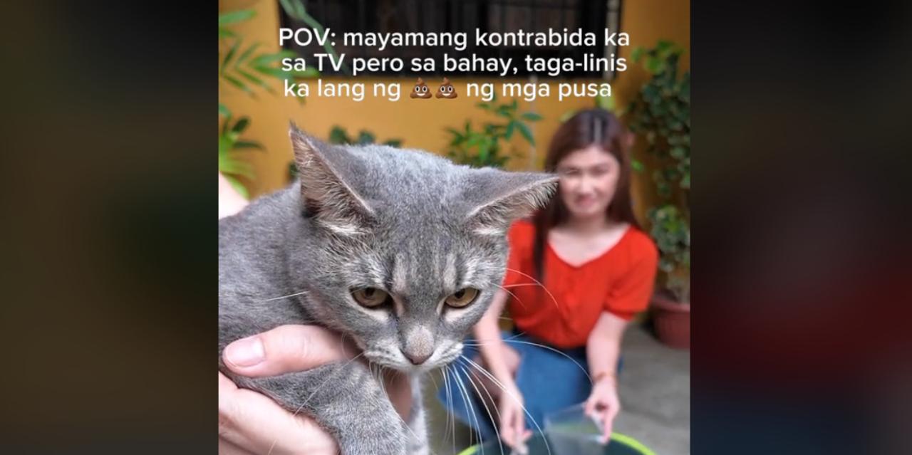 Thea Tolentino shows reality of a cat mom in funny TikTok skit 