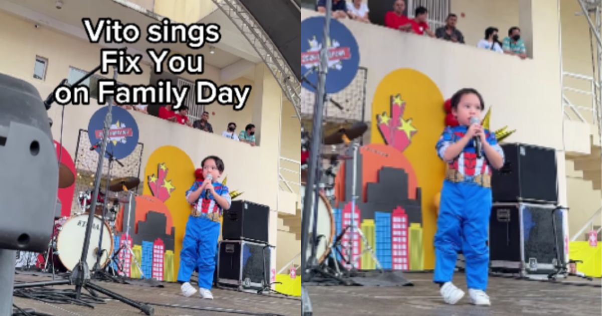 Saab Magalona is a proud mom as son Vito sings 'Fix You' at school's Family Day