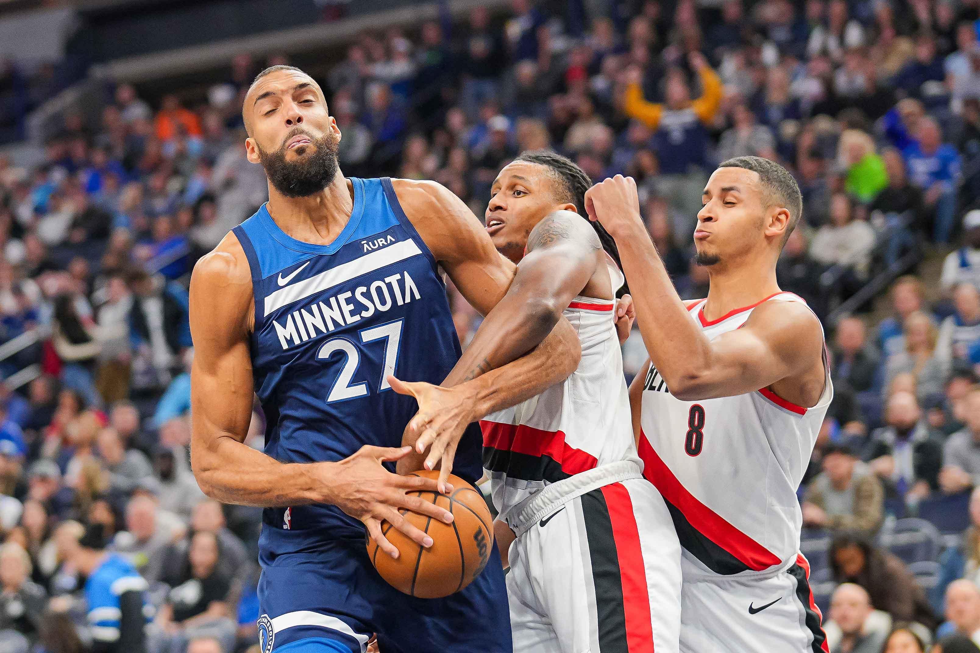 NBA: Rudy Gobert’s big night lifts Wolves past Trail Blazers