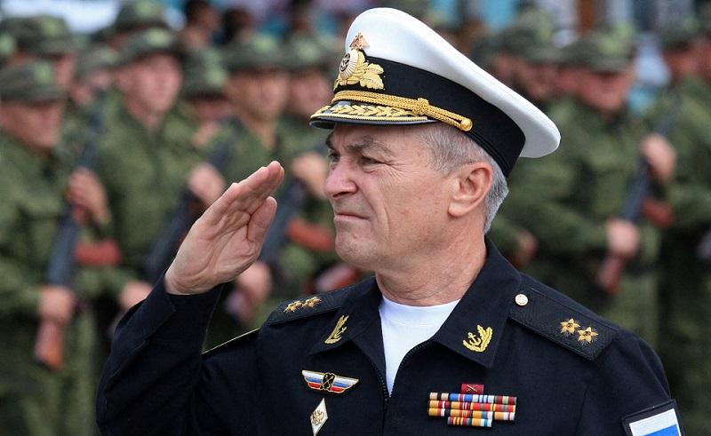 Commander of the Russian Black Sea Fleet Vice-Admiral Viktor Sokolov