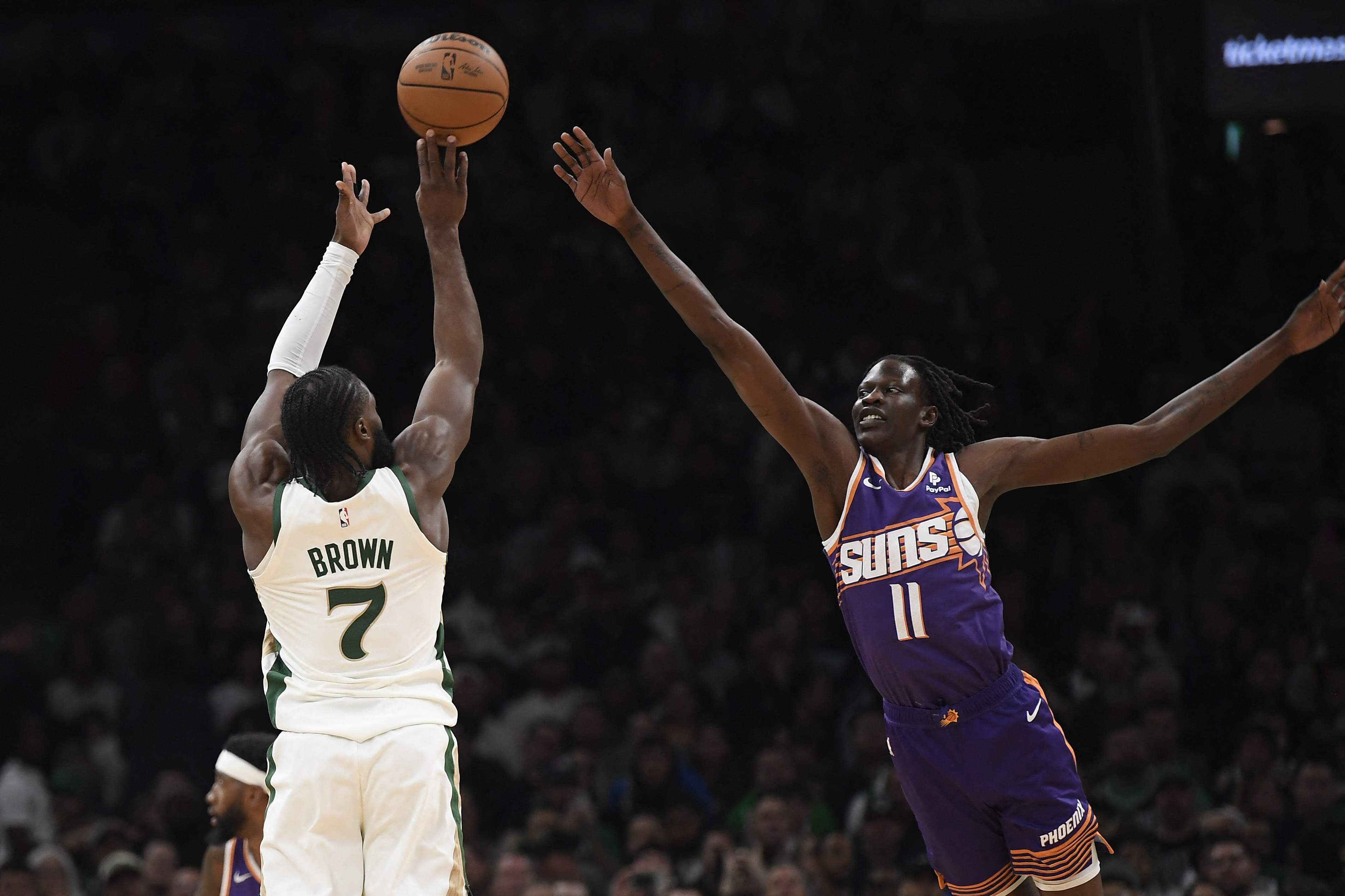 NBA: Jaylen Brown fires in 37 as Celtics slam Suns