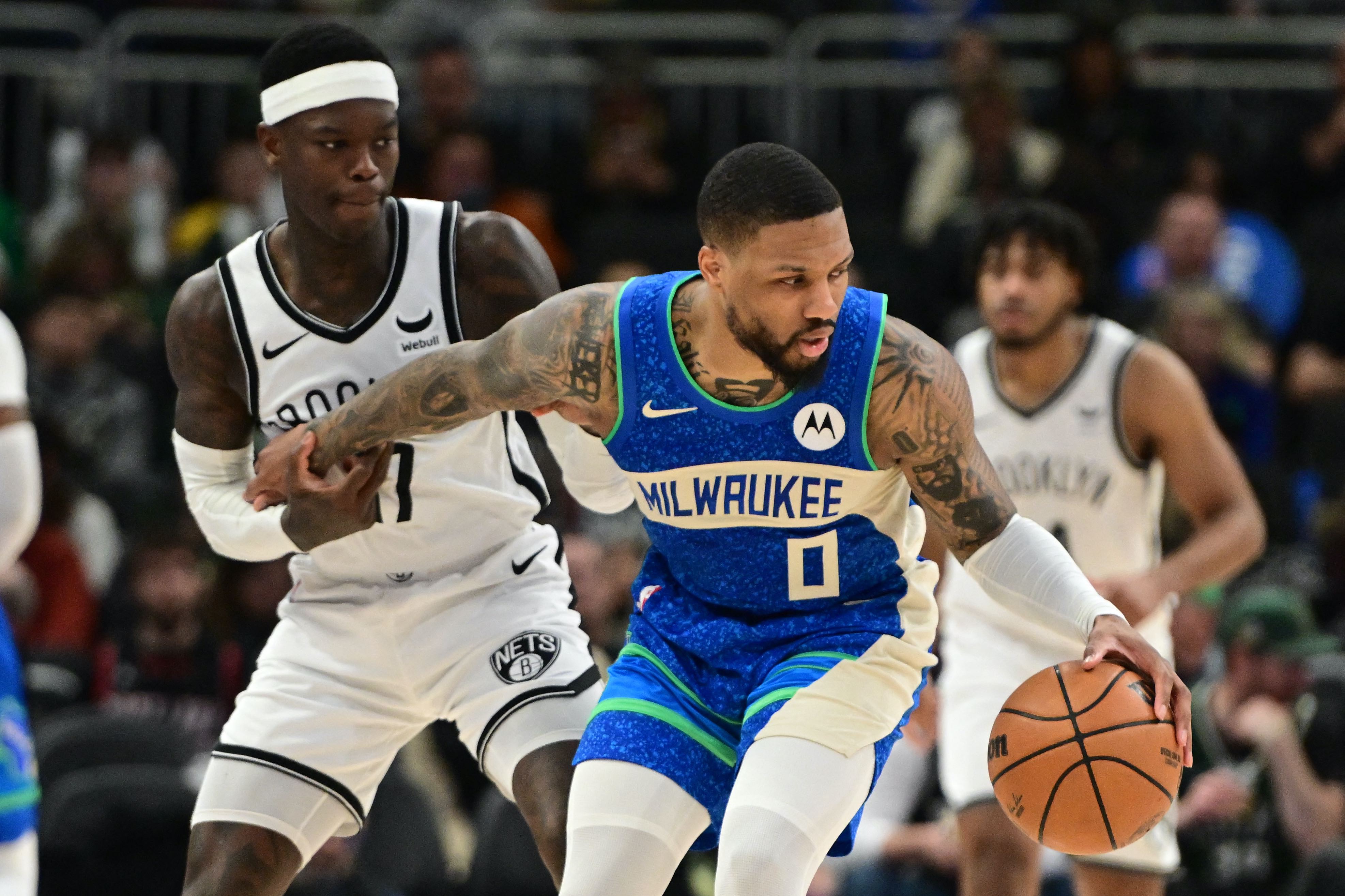 NBA Bucks withstand Nets' rally to sweep season series GMA News Online