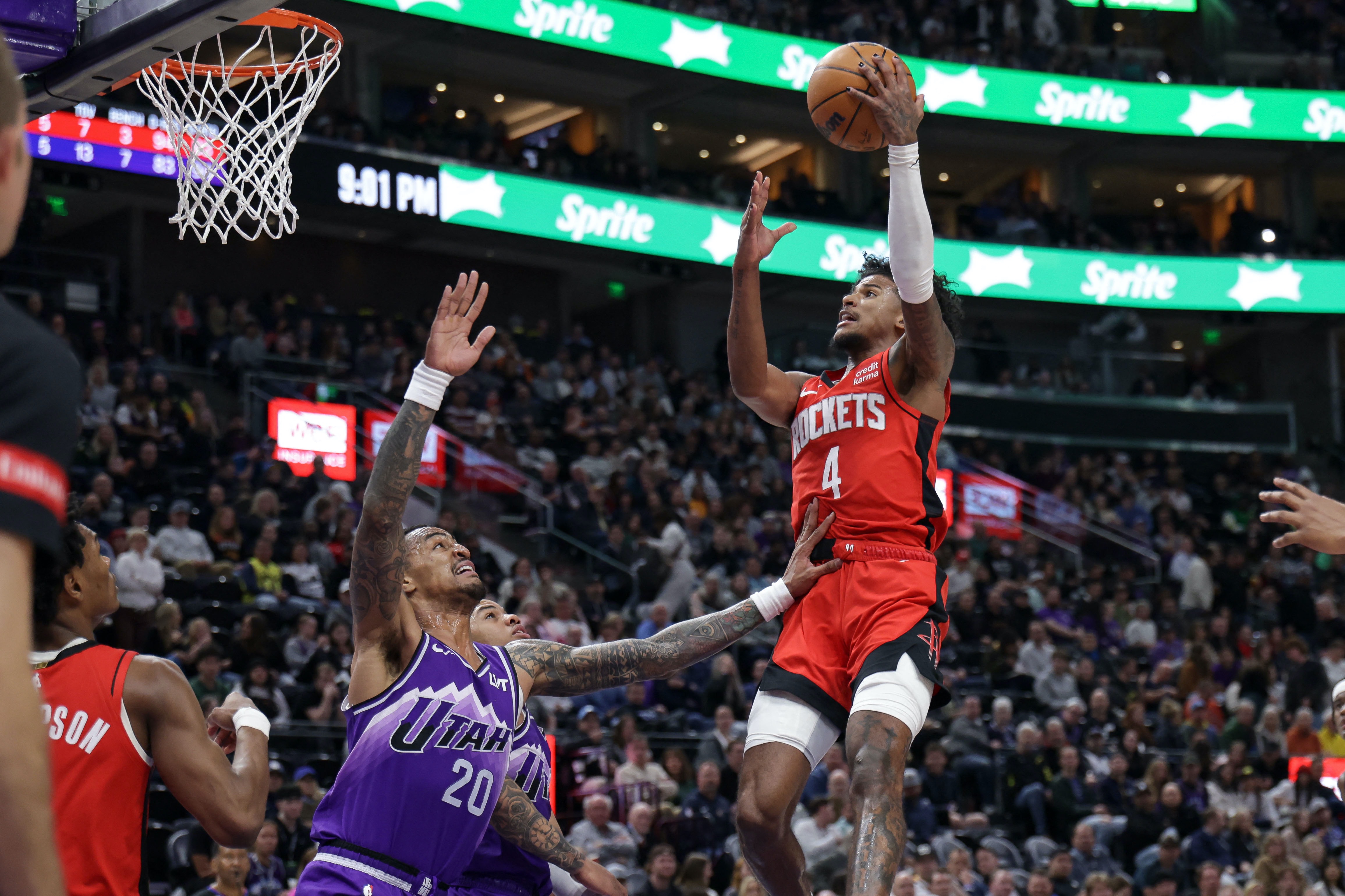 NBA: Rockets hold off Jazz for 11th straight win