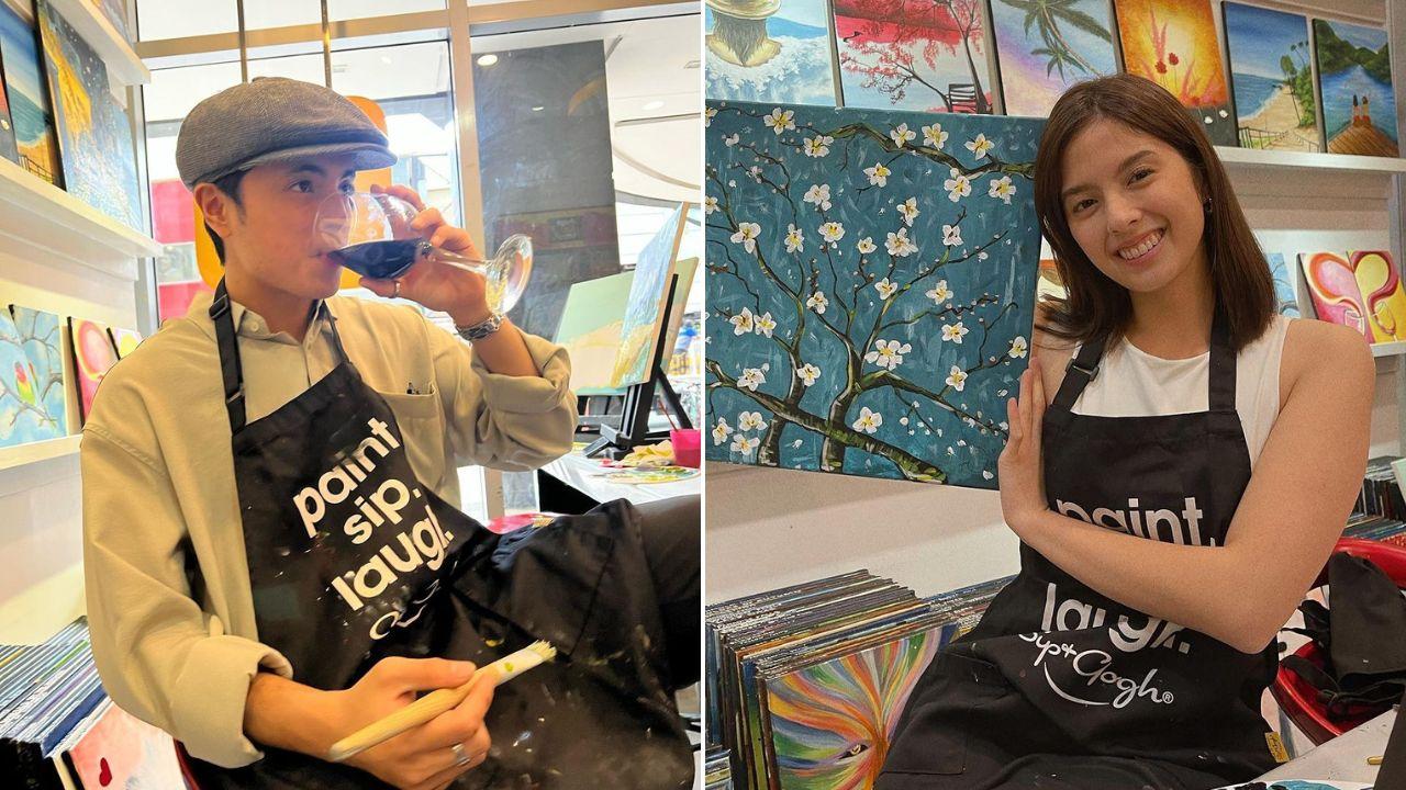 Miguel Tanfelix and Ysabel Ortega go on a painting date