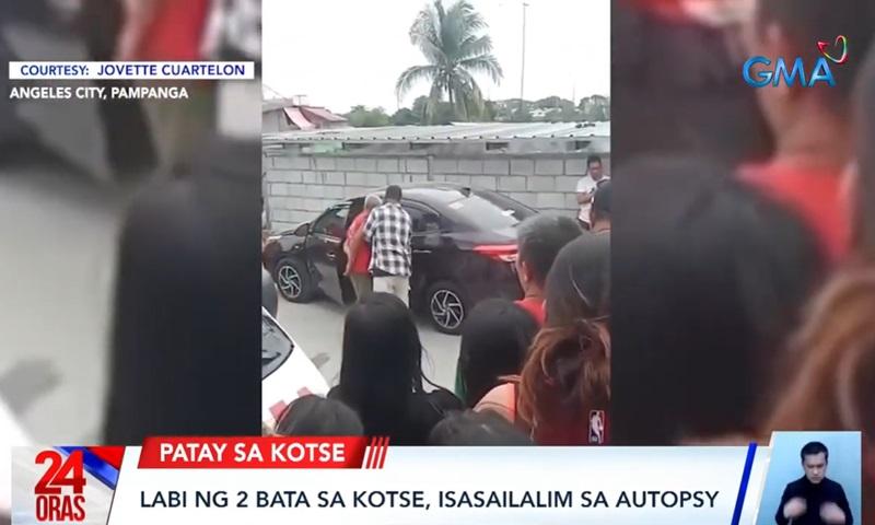 2 children found dead inside a car in Pampanga