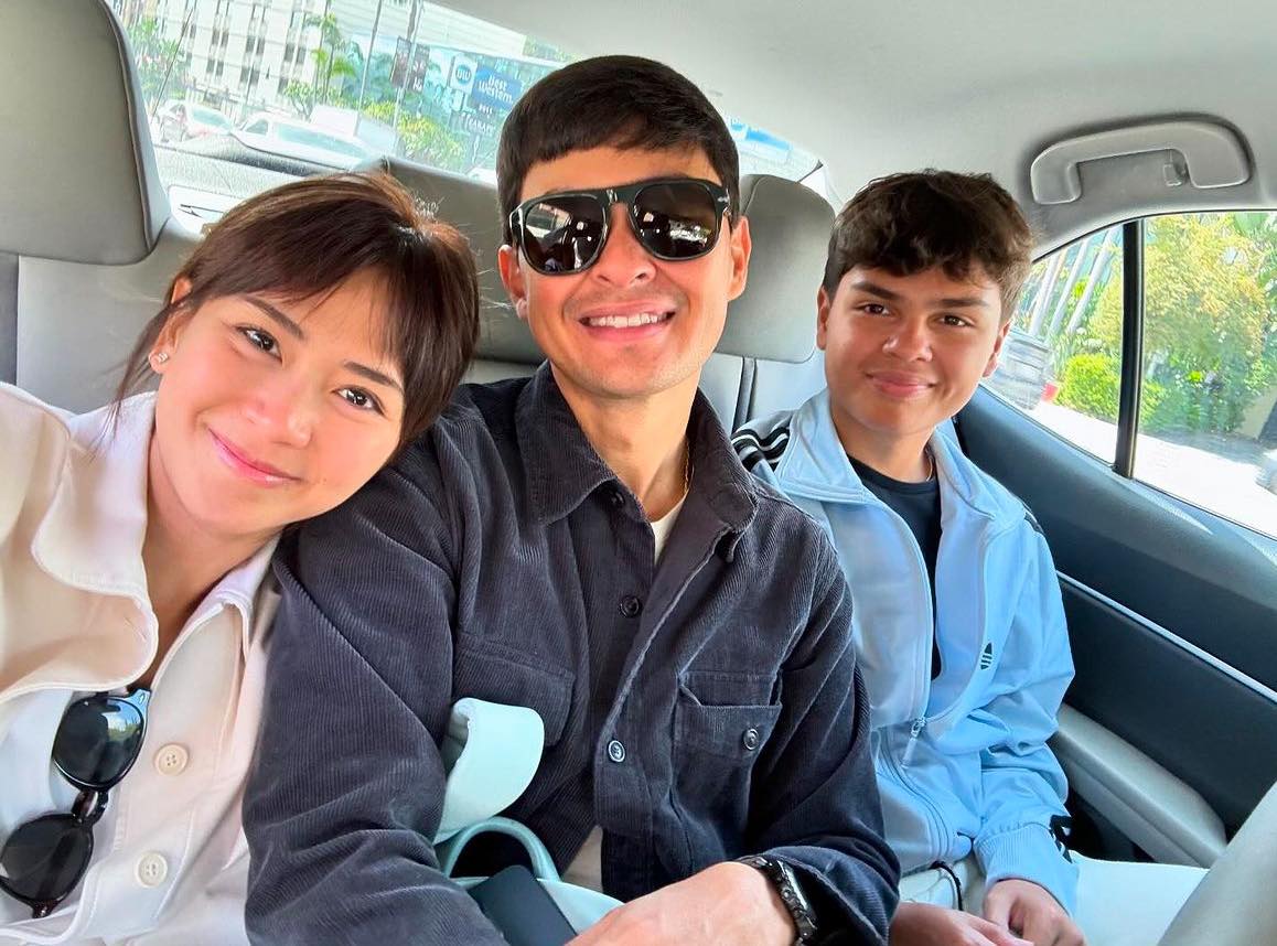 Matteo Guidicelli bonds with Sarah Geronimo, brother Paolo in California