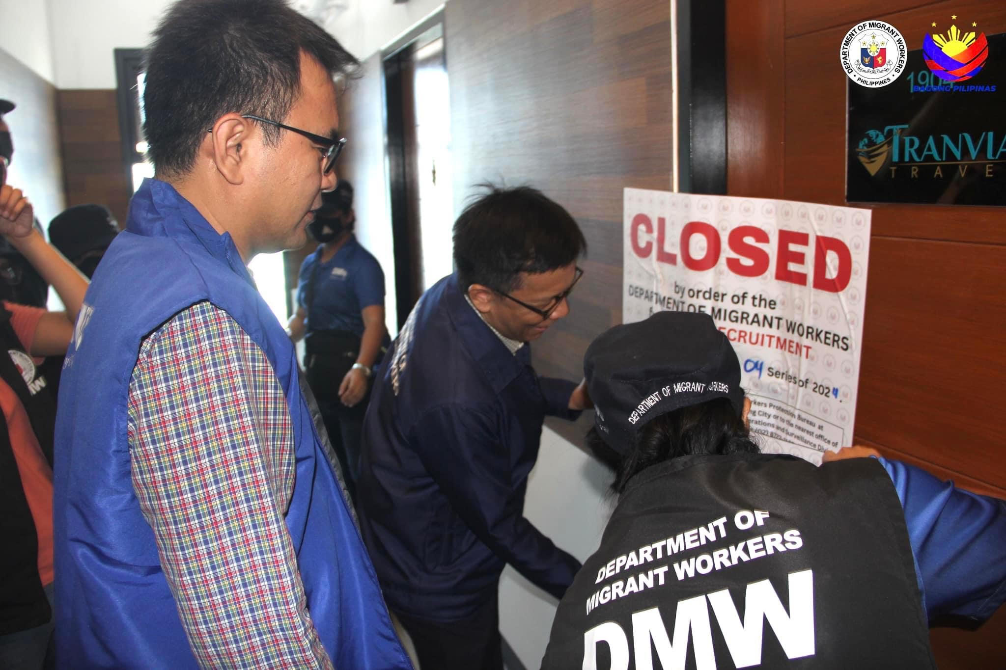 DMW shuts down illegal recruitment firm in QC | GMA News Online