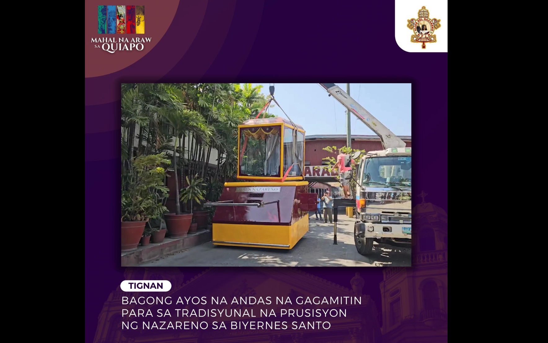 LOOK: Newly-renovated Nazareno carriage for Good Friday procession