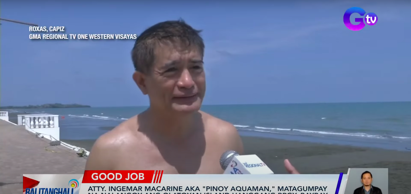 “Pinoy Aquaman” puts spotlight on environment in new feat
