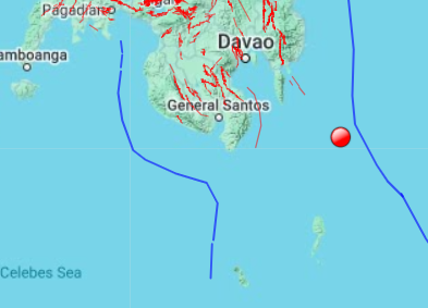 Magnitude 6.0 earthquake strikes off Davao Oriental