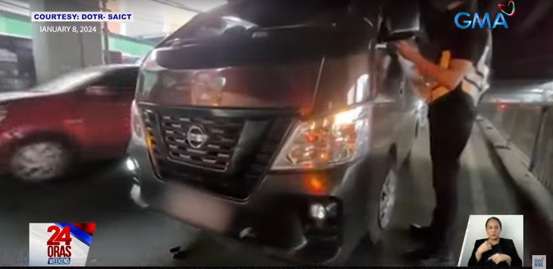 Colorum van once again caught plying the streets | GMA News Online