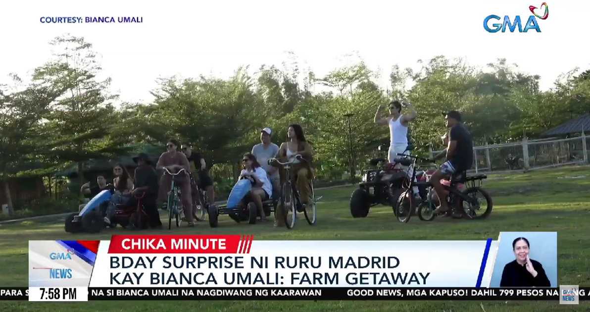 Ruru Madrid surprised Bianca Umali with a farm getaway for her birthday