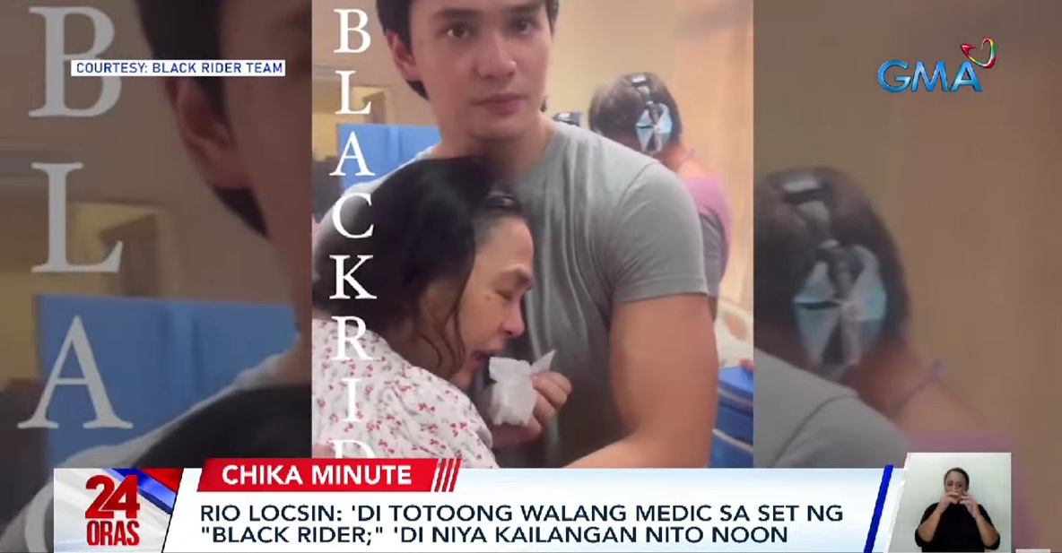 Rio Locsin denies claim that there is no medic on ‘Black Rider’ set