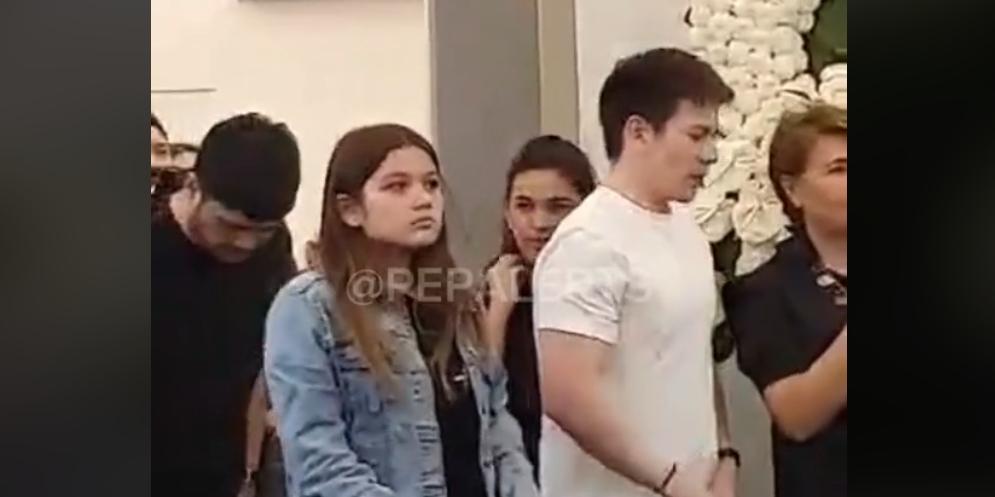 Jake Ejercito pays respects to Jaclyn Jose at her wake