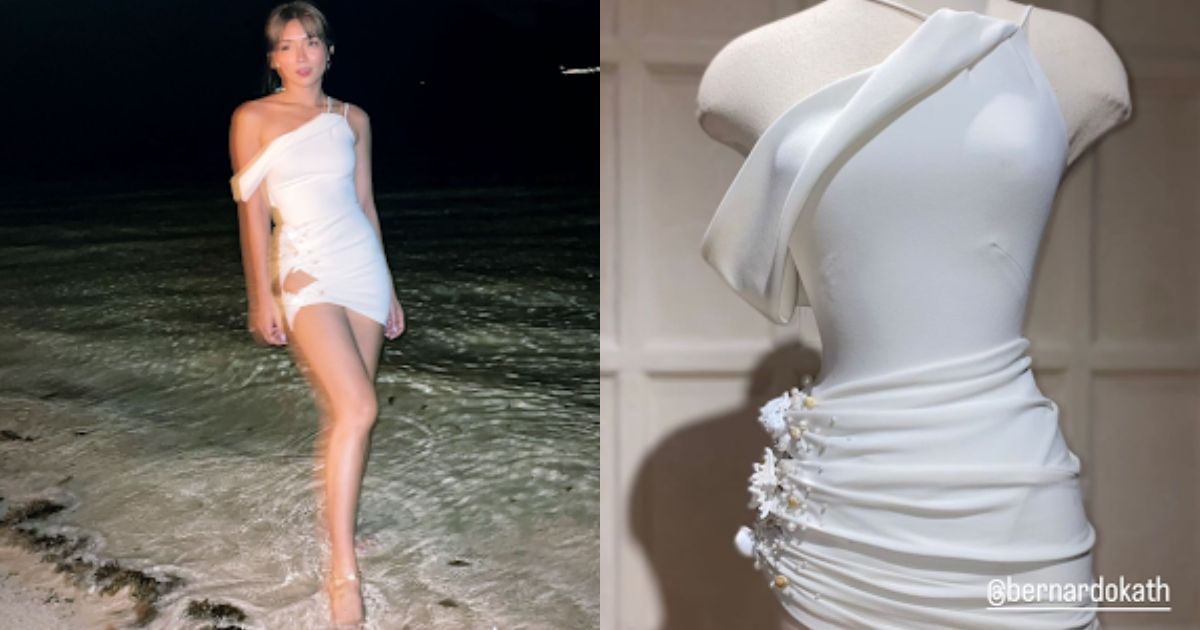 Kathryn Bernardo is a dashing birthday girl in Mark Bumgarner's white custom piece