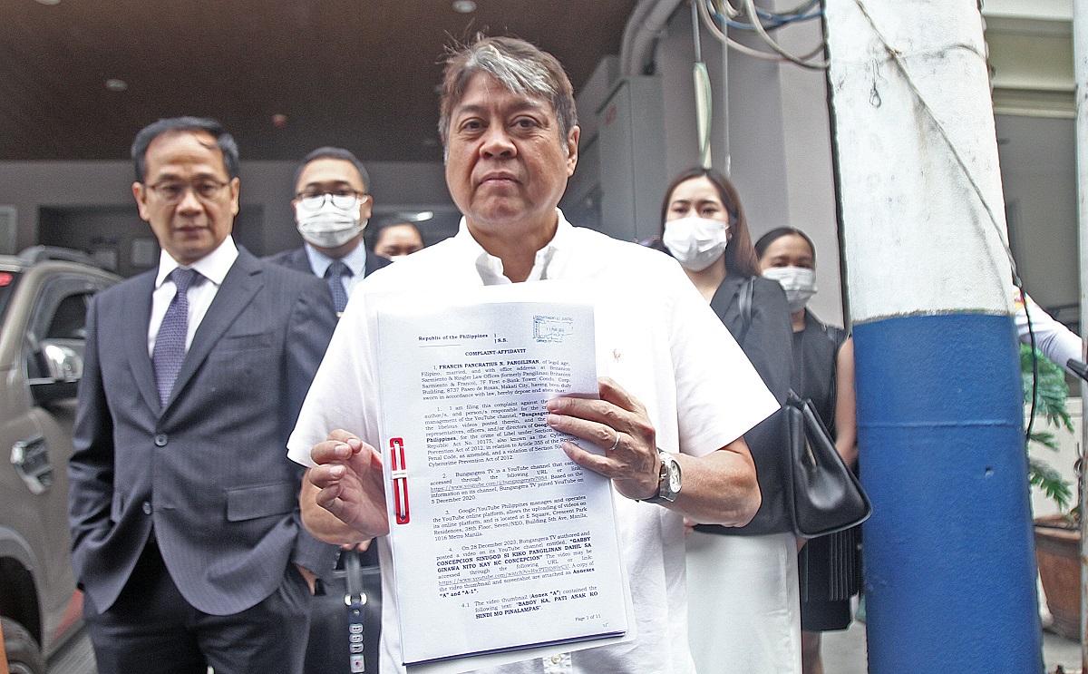 Ex-senator Pangilinan files cyber libel complaint vs. YouTube channel