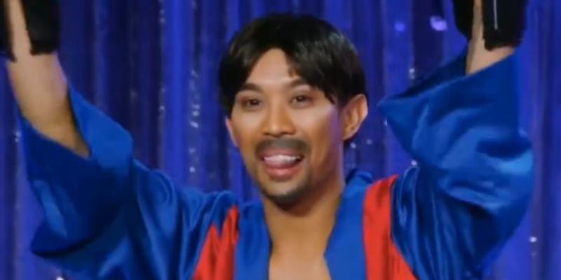 Marina Summers impersonates Manny Pacquiao in 'Drag Race: UK vs. the World' Snatch Game