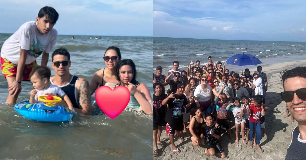 Marc Pingris goes to Lingayen Beach with family after denying cheating rumors